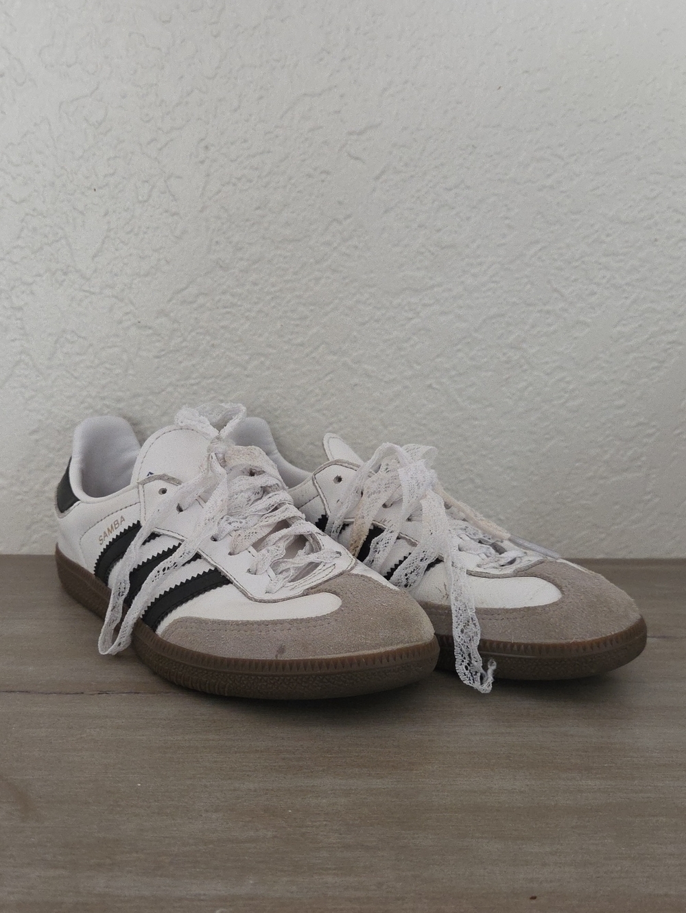 Adidas Kids Samba Sneakers in White, Black, Gray